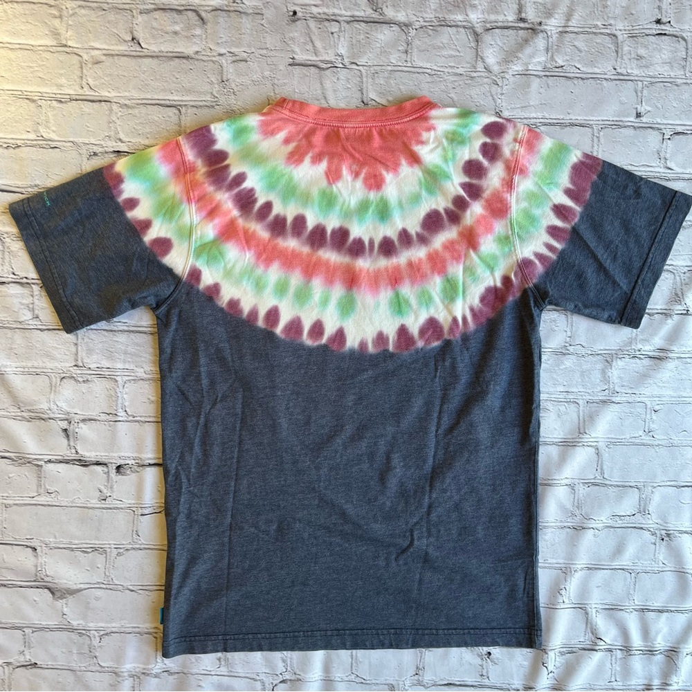 Columbia Omni-Wick Tie Dye Logo T-Shirt Gorpcore Womens Top Small - Picture 8 of 10